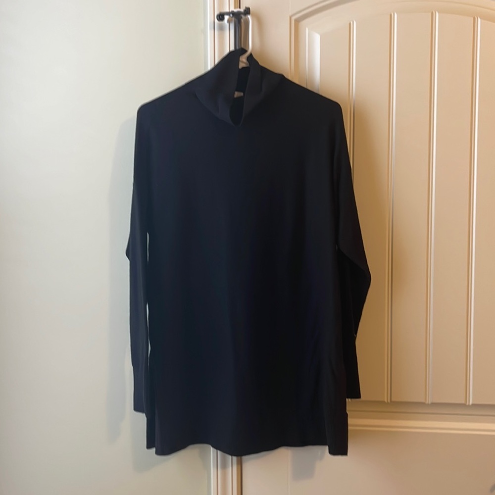 Loft sweater cowl turtleneck in medium black
